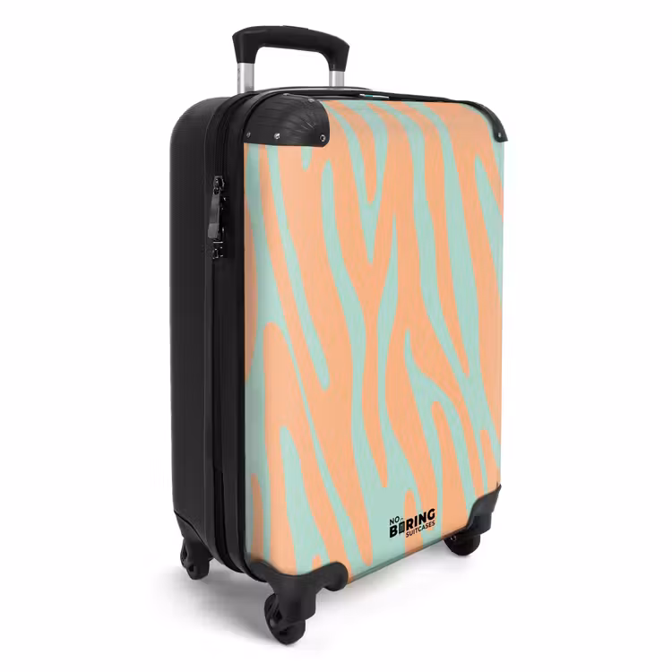 Valise - Abstrait - Vagues orange — 2