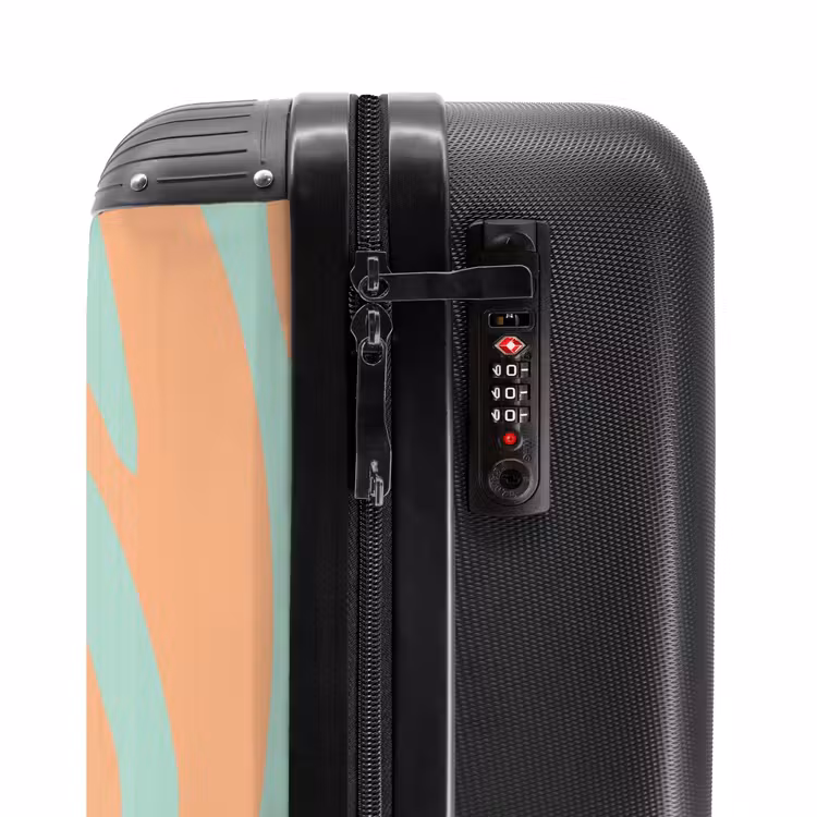 Valise - Abstrait - Vagues orange — 5