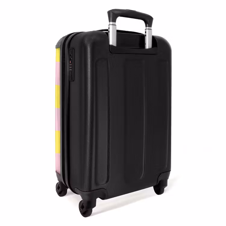 Valise - Carrés - Rose/Jaune — 3