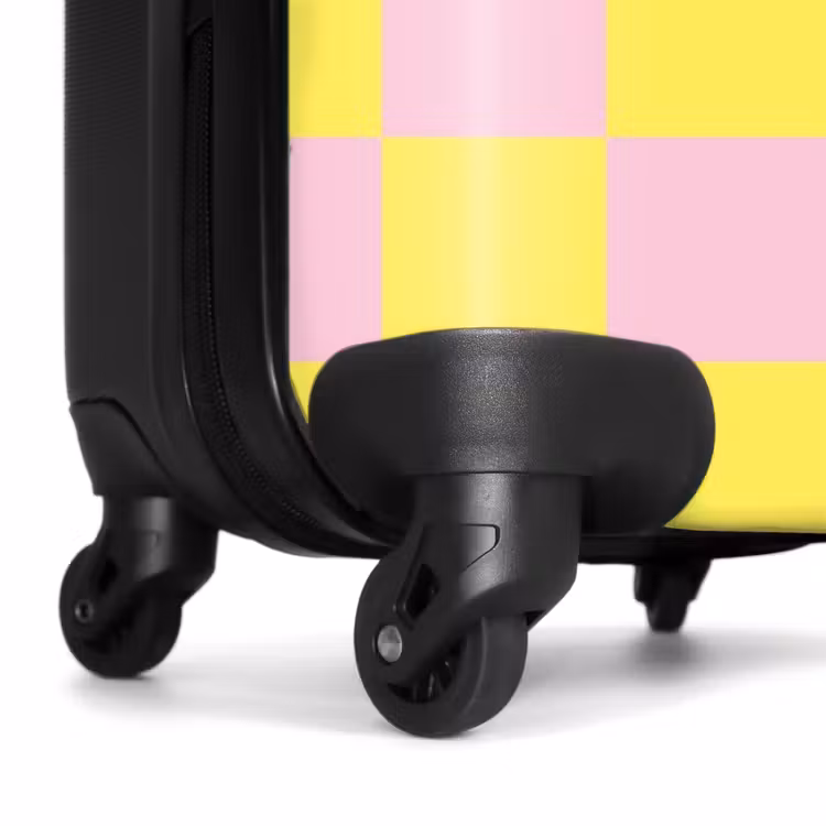 Valise - Carrés - Rose/Jaune — 6