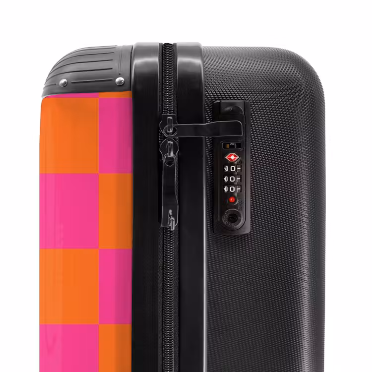 Valise - Carrés - Rose/Orange — 5