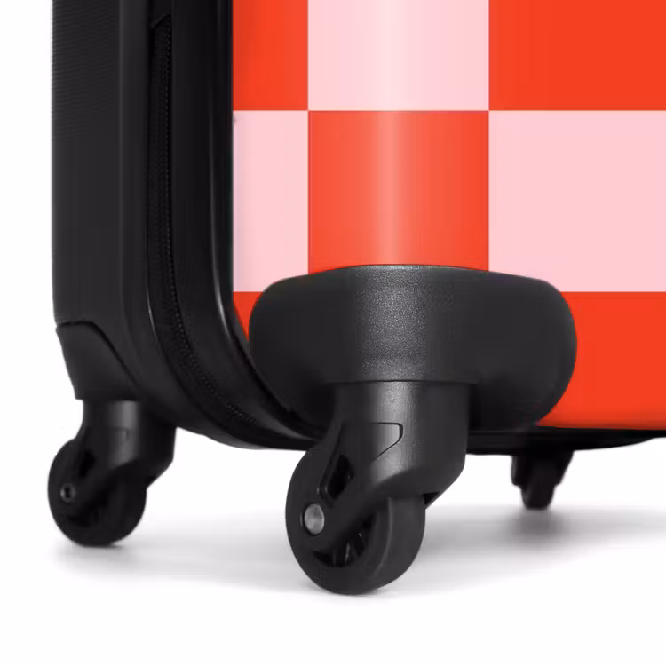 Valise - Carrés - Rouge/Rose — 6