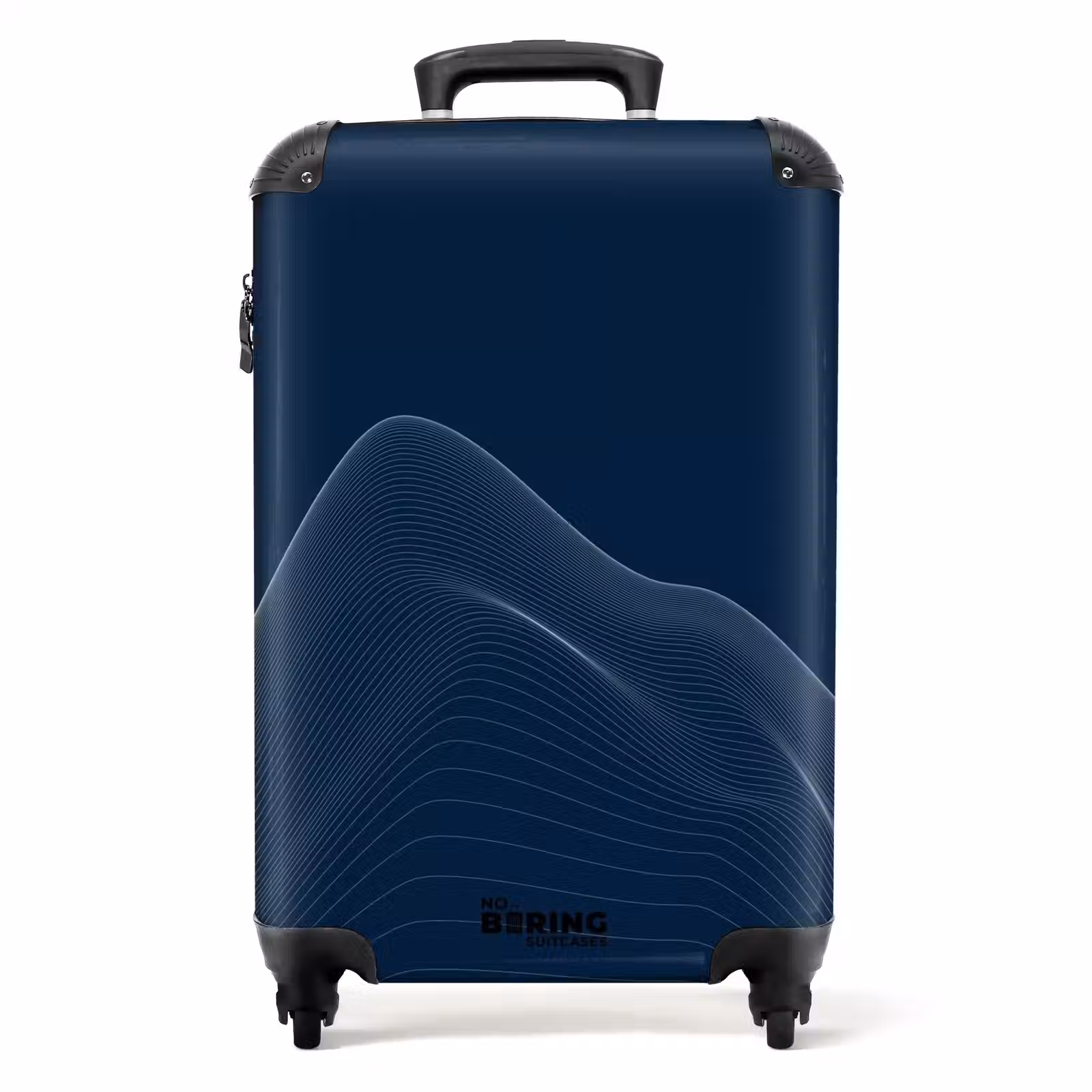 Valise - Abstrait - Lignes ondulées Bleu — 1
