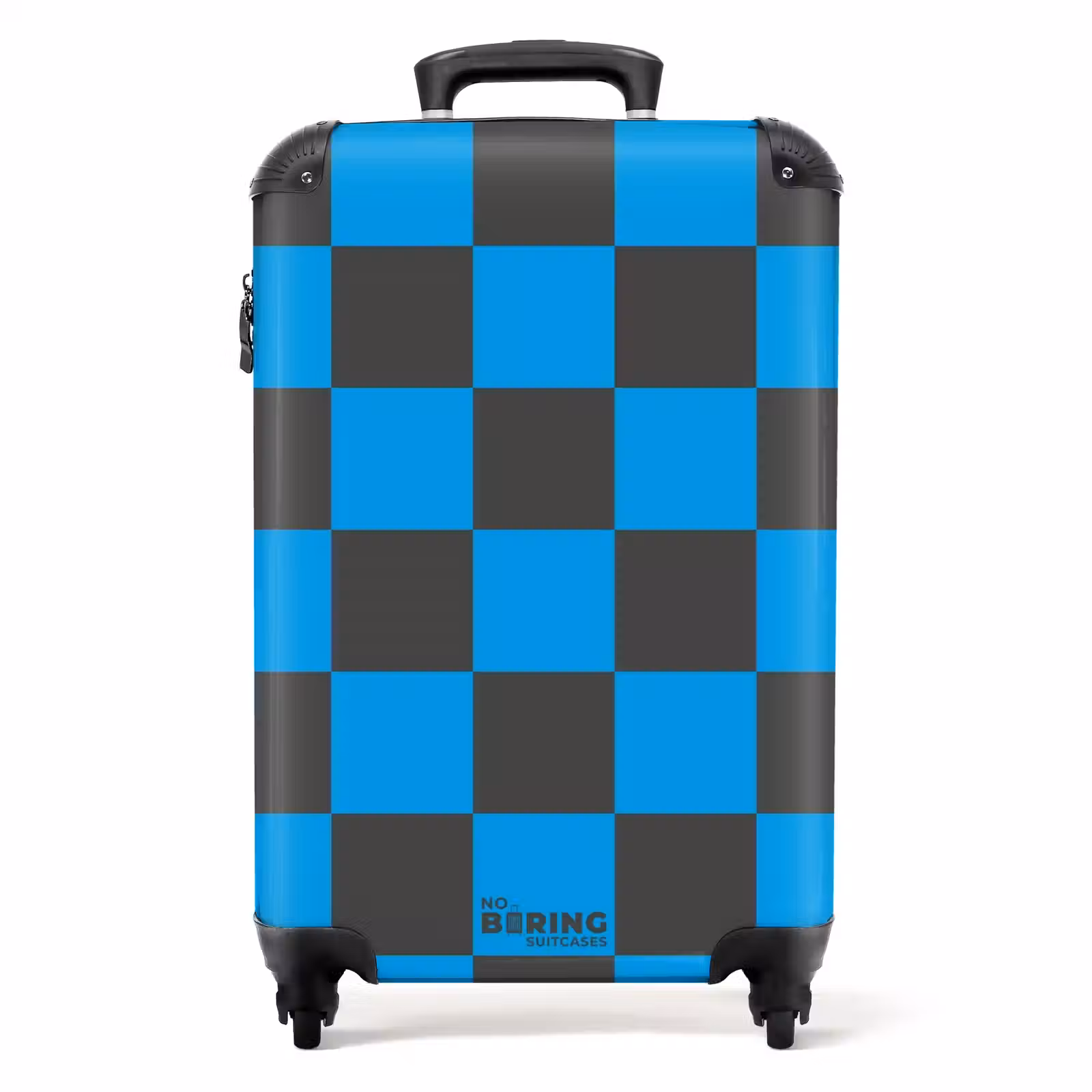 Valise - Carrés - Noir/Bleu — 1