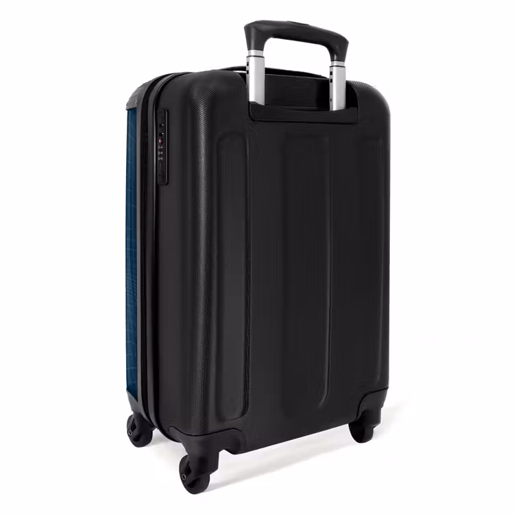 Valise - Abstrait - Motif de grille bleu foncé — 3