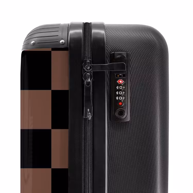 Valise - Carrés - Noir/Brun — 5