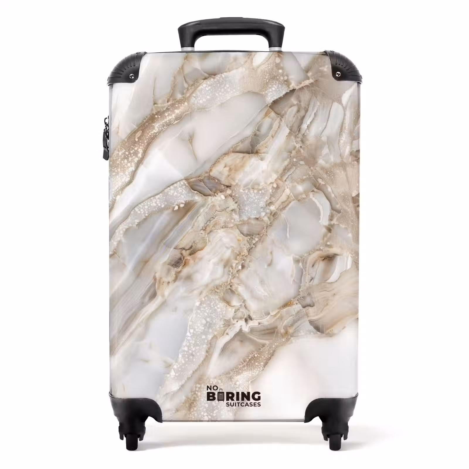 Valise - Marbre - Marbre cristal dans les tons sable — 1