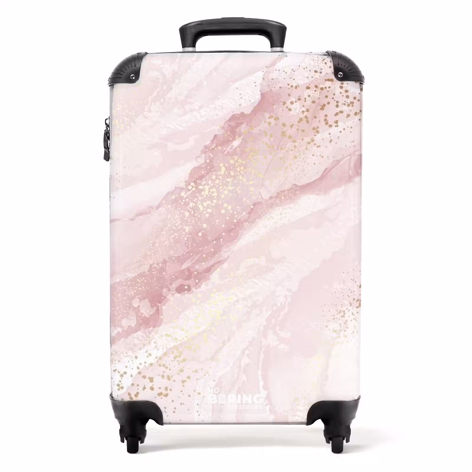 Valise - Marbre - Rayures de marbre rose scintillant — 1