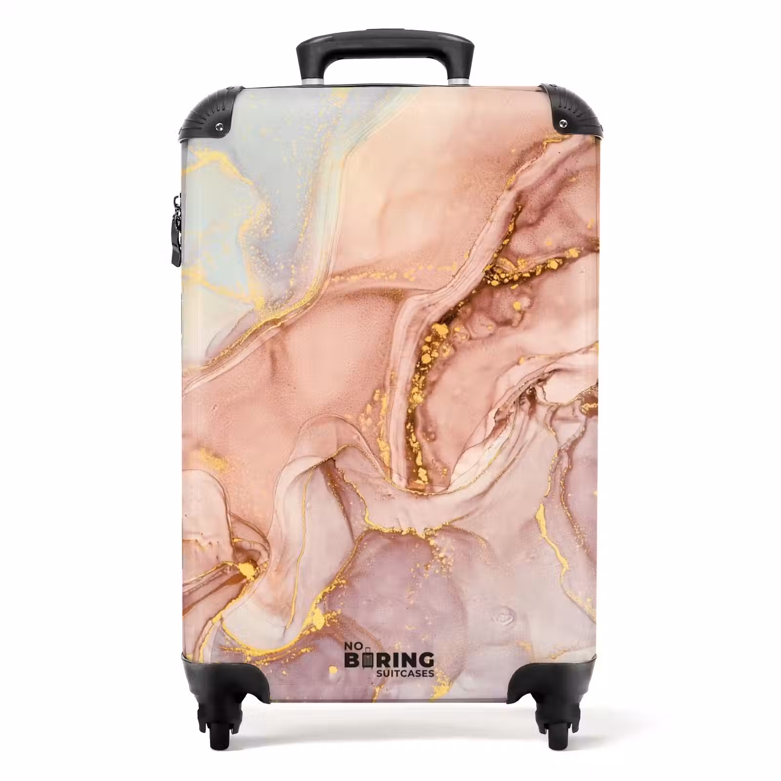 Valise - Marbre - Ruisseaux d'or en pastel — 1