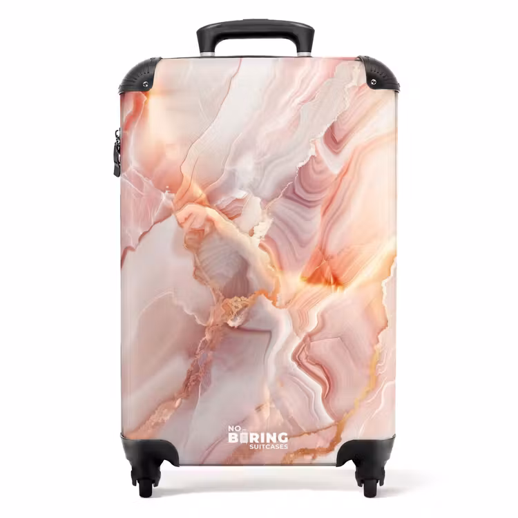 Valise - Marbre - Lever de soleil en marbre rose — 1