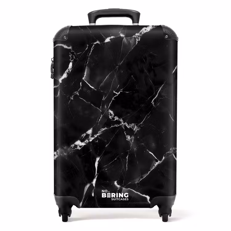 Valise - Marbre - Marbre noir avec veines blanches — 1