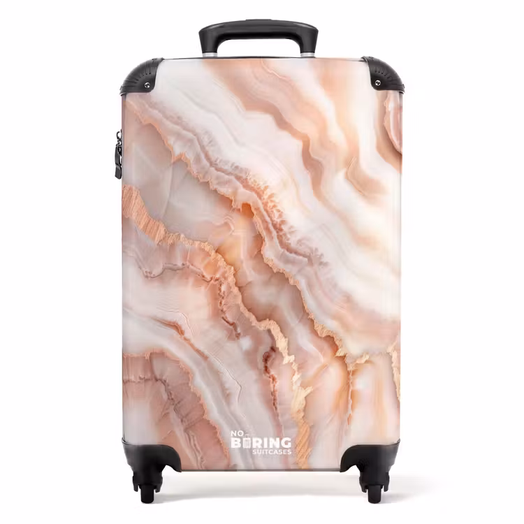 Valise - Marbre - Marbre pêche douce — 1