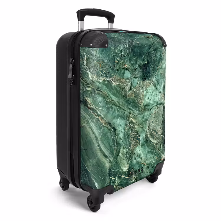 Valise - Marbre - Paysage de marbre vert foncé — 2