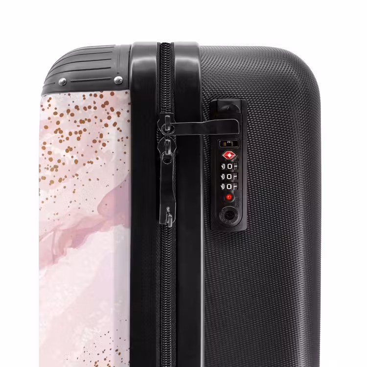 Valise - Marbre - Rayures de marbre rose scintillant — 5