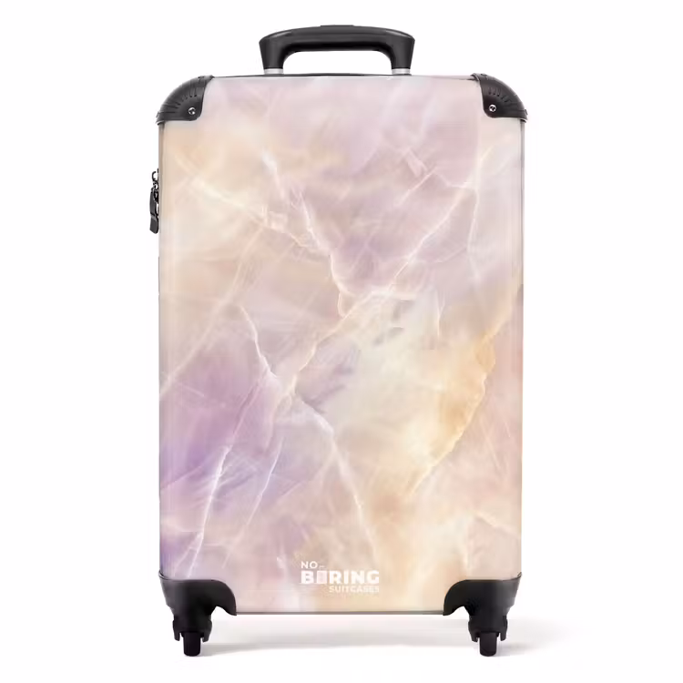 Valise - Marbre - Tourbillons de marbre éthéré en pastel — 1