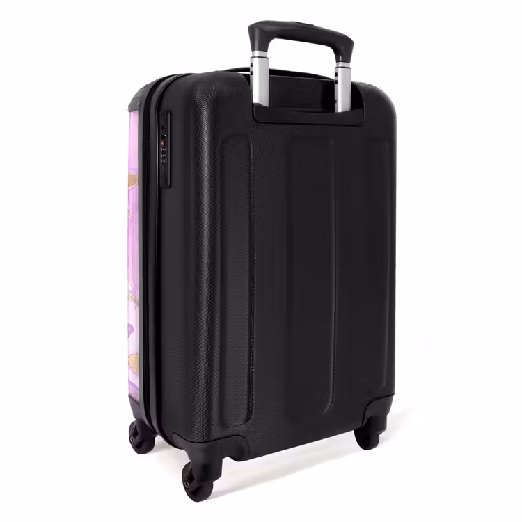 Valise - Marbre - Vagues de marbre rose tendre et violet — 3