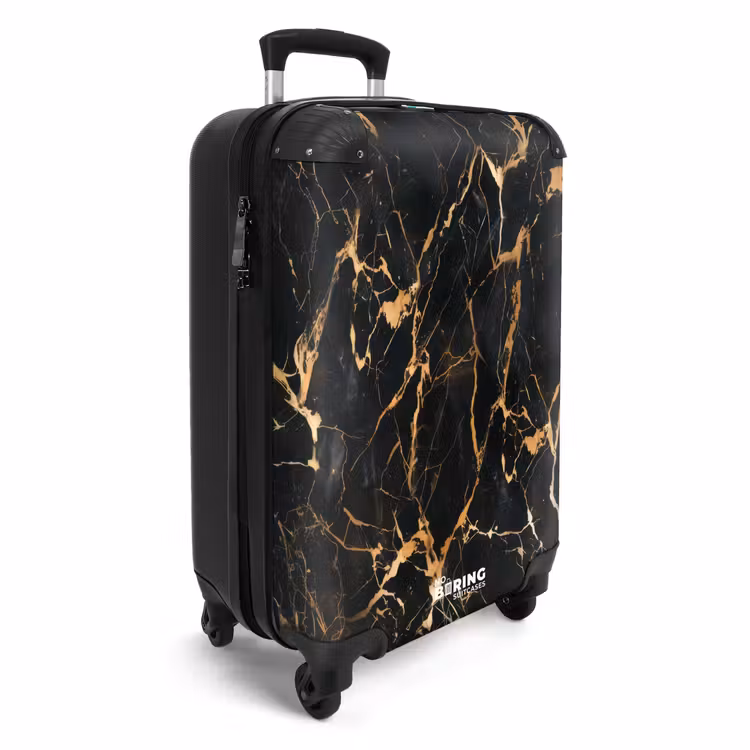Valise - Marbre - Veines d'or sur marbre noir — 2