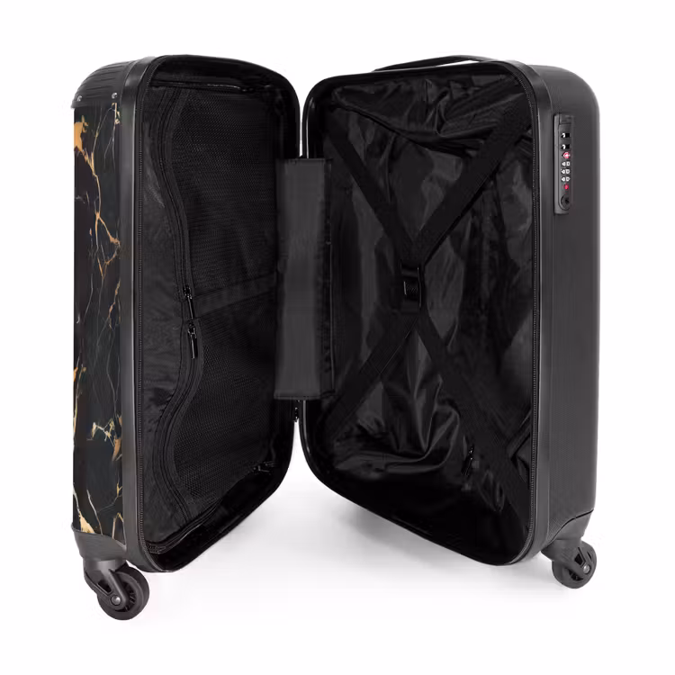 Valise - Marbre - Veines d'or sur marbre noir — 4