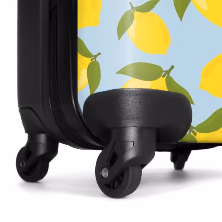 Valise - Pastel - Citrons sur fond bleu ciel clair — 6
