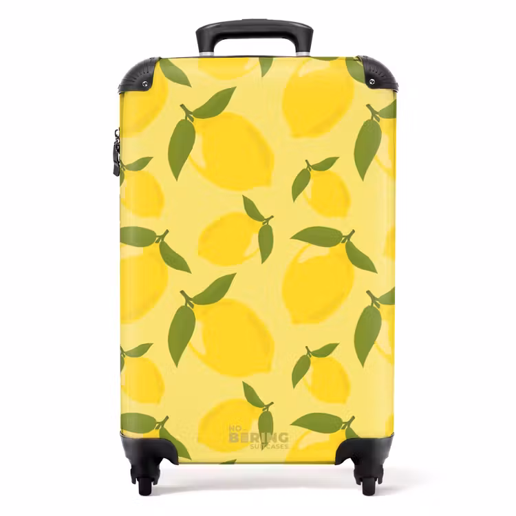 Valise - Pastel - Citrons sur fond jaune pastel — 1