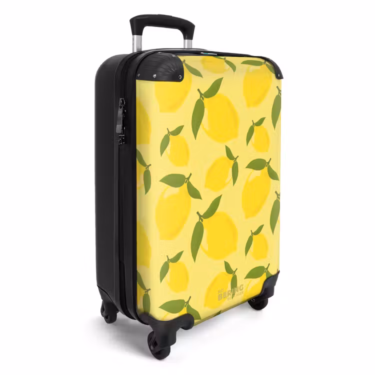 Valise - Pastel - Citrons sur fond jaune pastel — 2