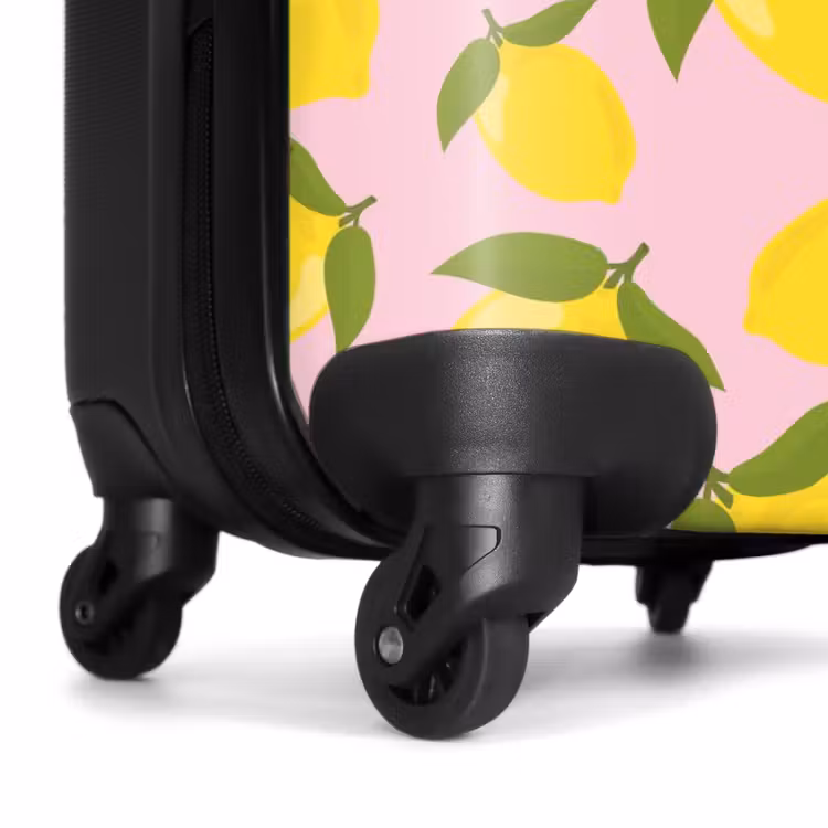 Valise - Pastel - Citrons sur fond rose clair — 6