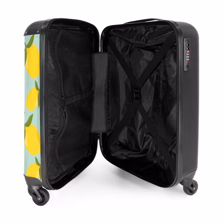Valise - Pastel - Citrons sur fond vert pastel — 4