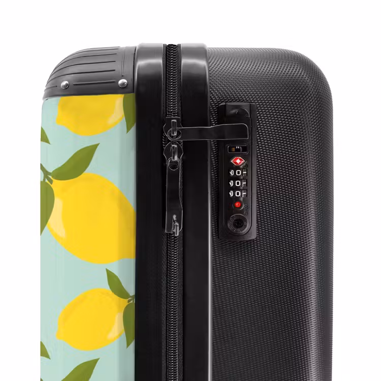 Valise - Pastel - Citrons sur fond vert pastel — 5