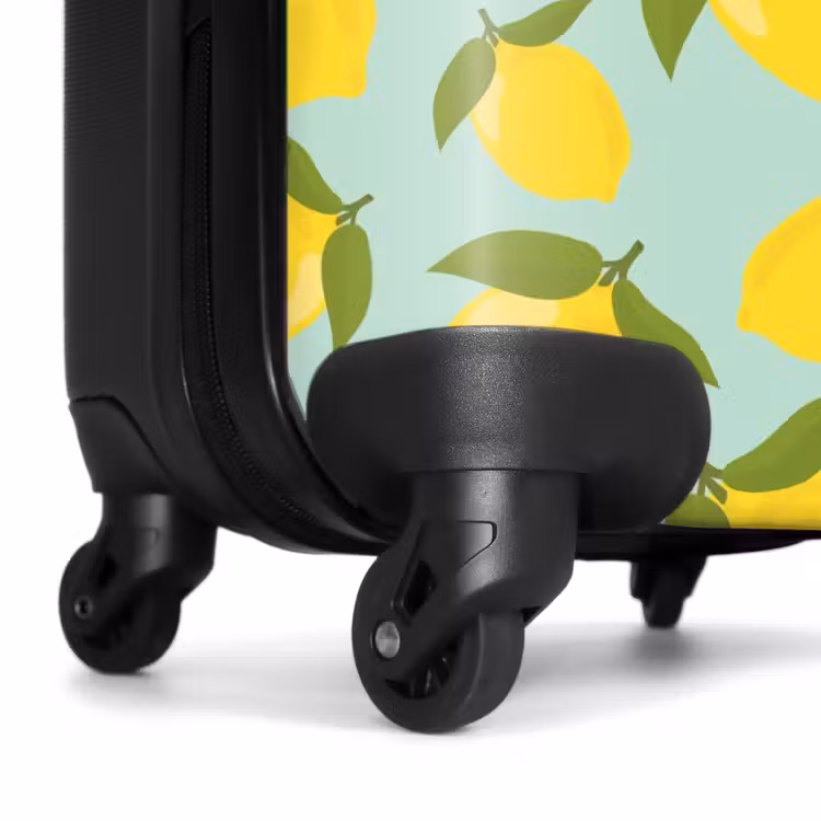 Valise - Pastel - Citrons sur fond vert pastel — 6