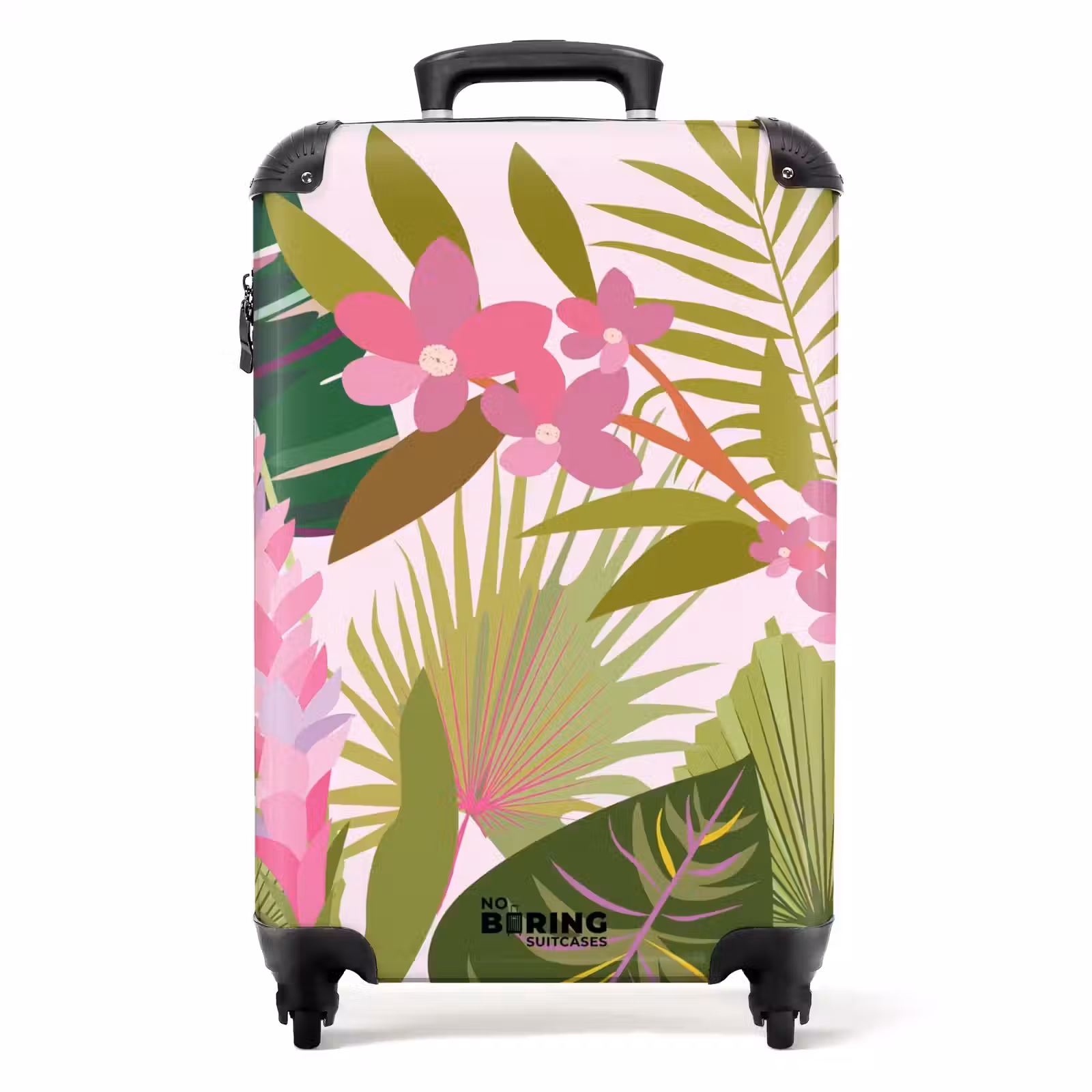 Valise - Souvenirs d'été - Fleurs et feuilles tropicales — 1