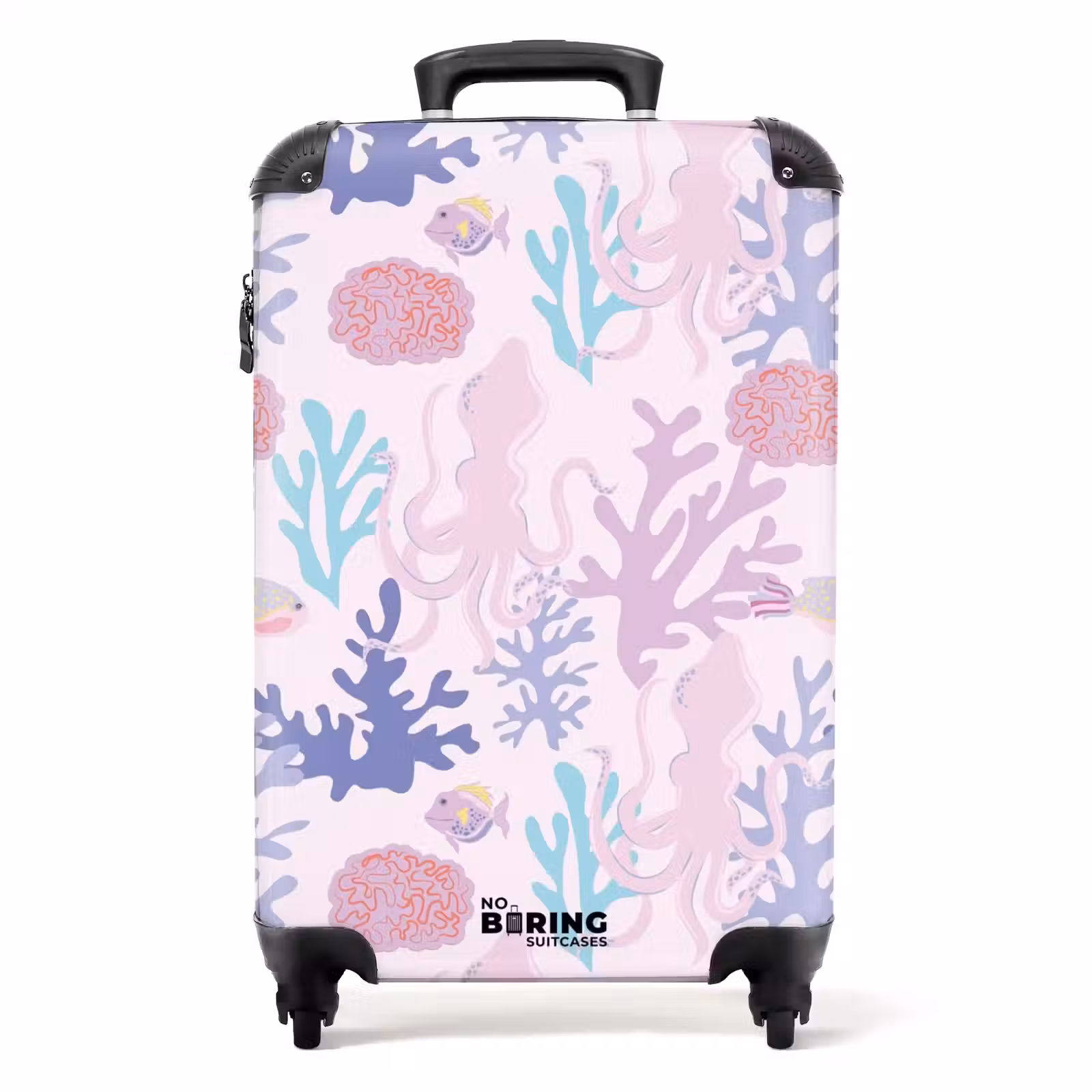Valise - Souvenirs d'été - Motif sous-marin avec des animaux colorés — 1