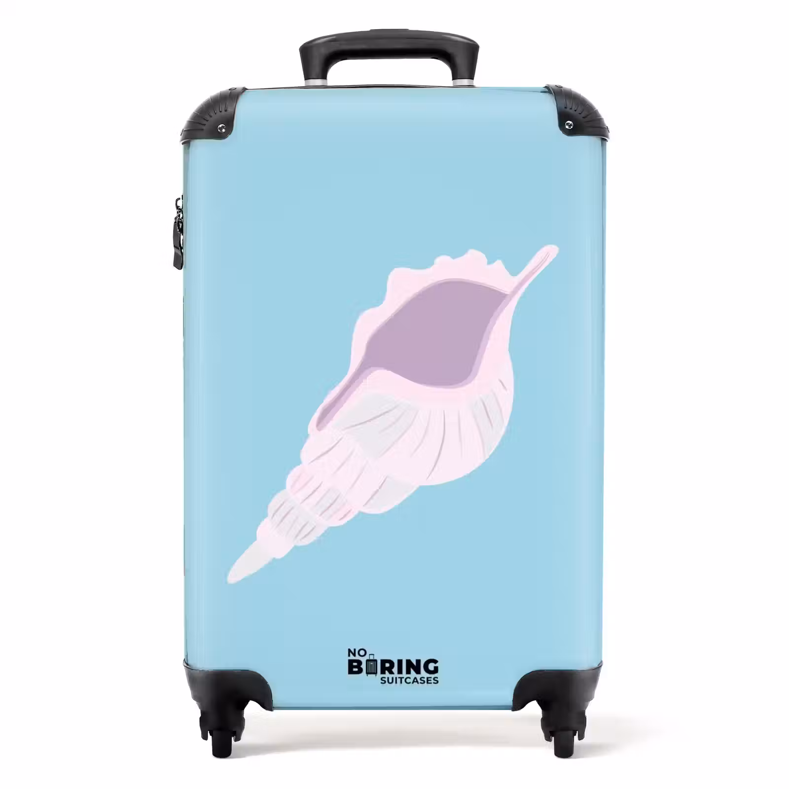 Valise - Souvenirs d'été - Shell art sur fond bleu — 1