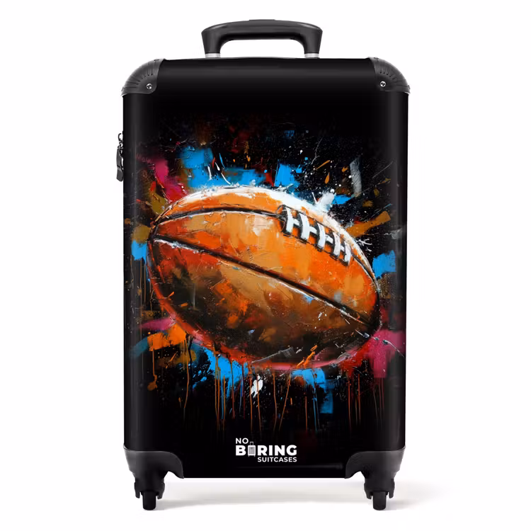 Valise - Ballon de rugby entouré de graffitis — 1