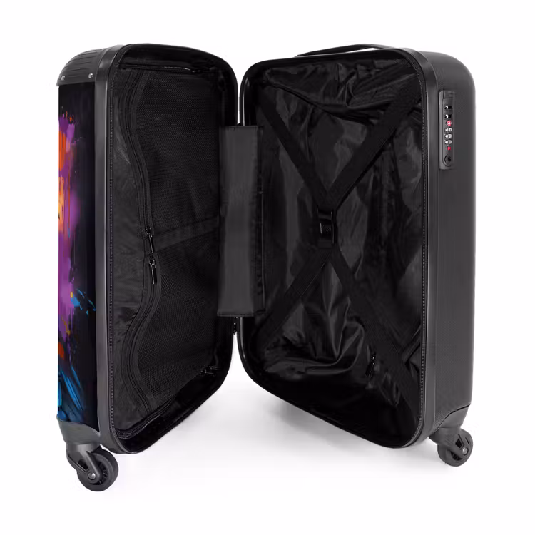 Valise - Corbeau aux graffitis colorés — 4