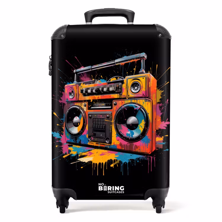 Valise - Radio avec peinture colorée — 1