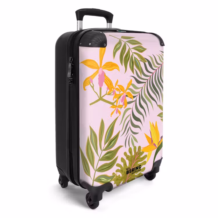 Valise - Souvenirs d'été - Feuilles et fleurs tropicales — 2