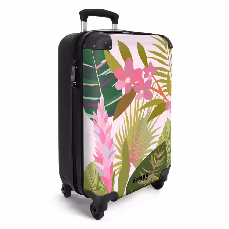 Valise - Souvenirs d'été - Fleurs et feuilles tropicales — 2