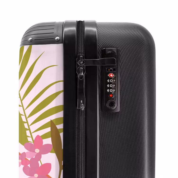 Valise - Souvenirs d'été - Fleurs et feuilles tropicales — 5