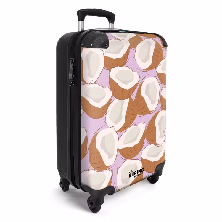 Valise - Souvenirs d'été - Noix de coco sur fond lilas — 2
