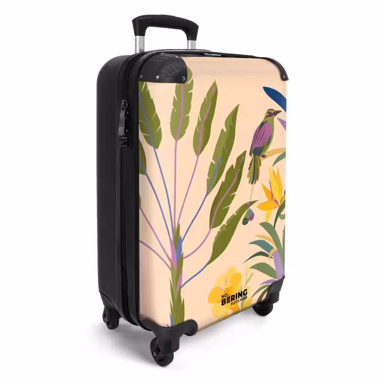 Valise - Souvenirs d'été - Oiseau tropical parmi les plantes exotiques — 2