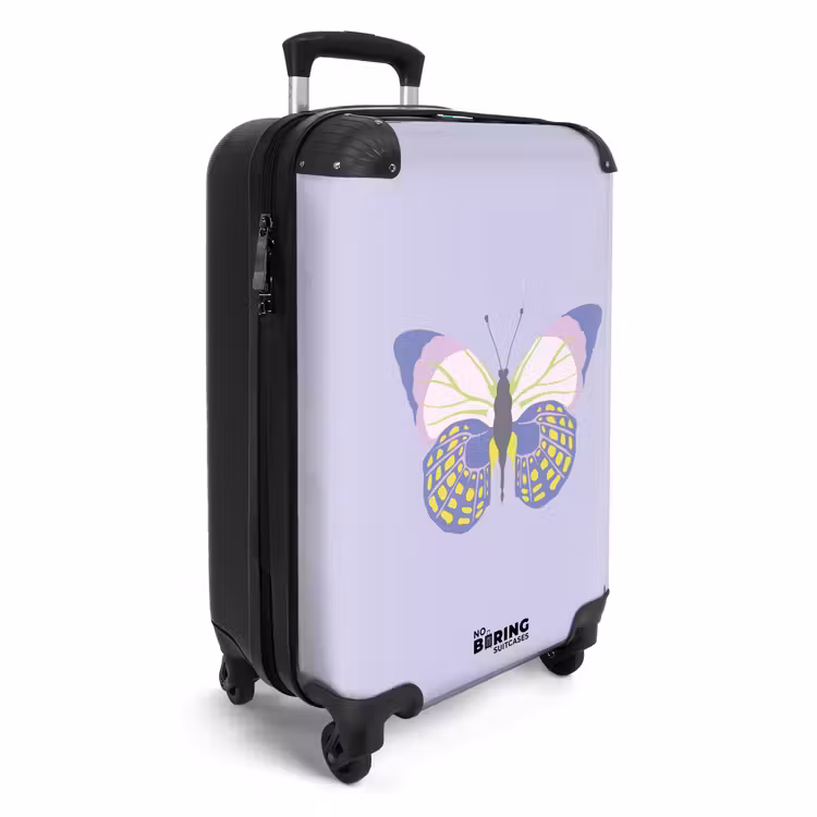 Valise - Souvenirs d'été - Papillon sur fond lilas — 2