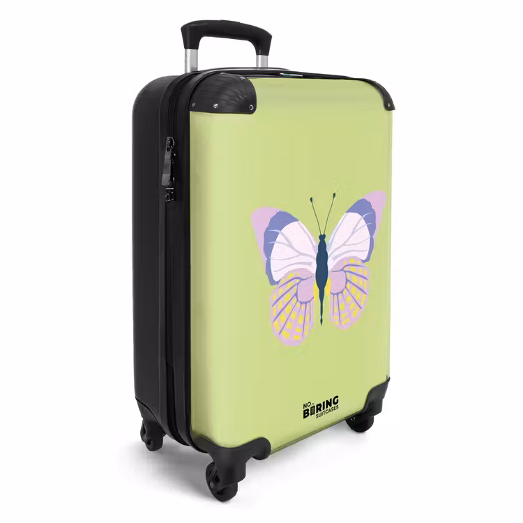 Valise - Souvenirs d'été - Papillon sur fond vert — 2