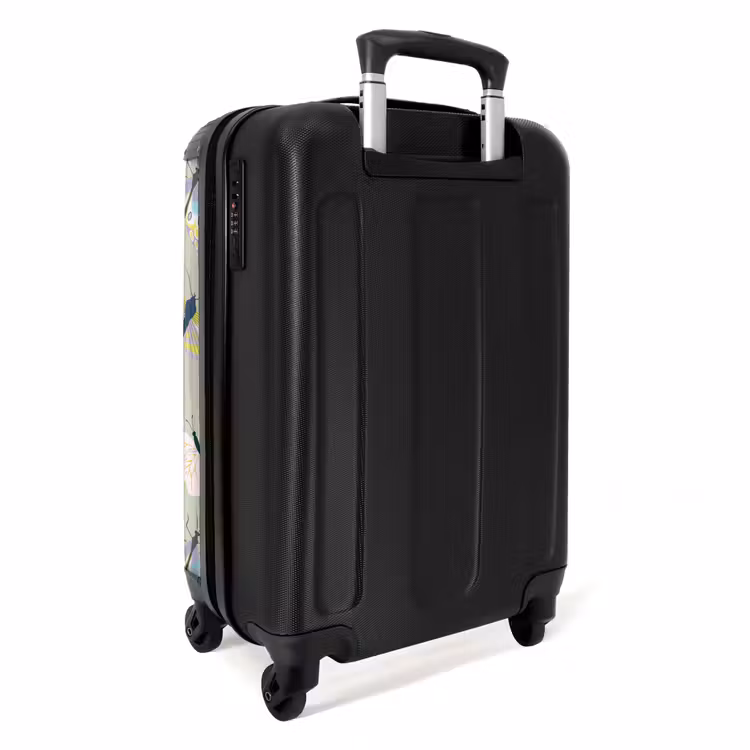 Valise - Souvenirs d'été - Papillons et papillons de nuit sur fond vert sauge — 3