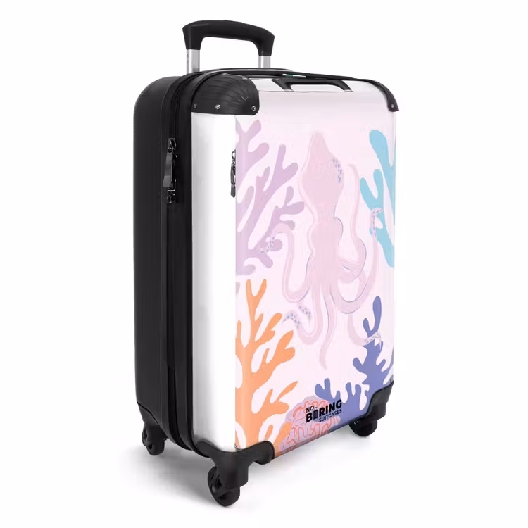 Valise - Souvenirs d'été - Pieuvre en corail coloré — 2