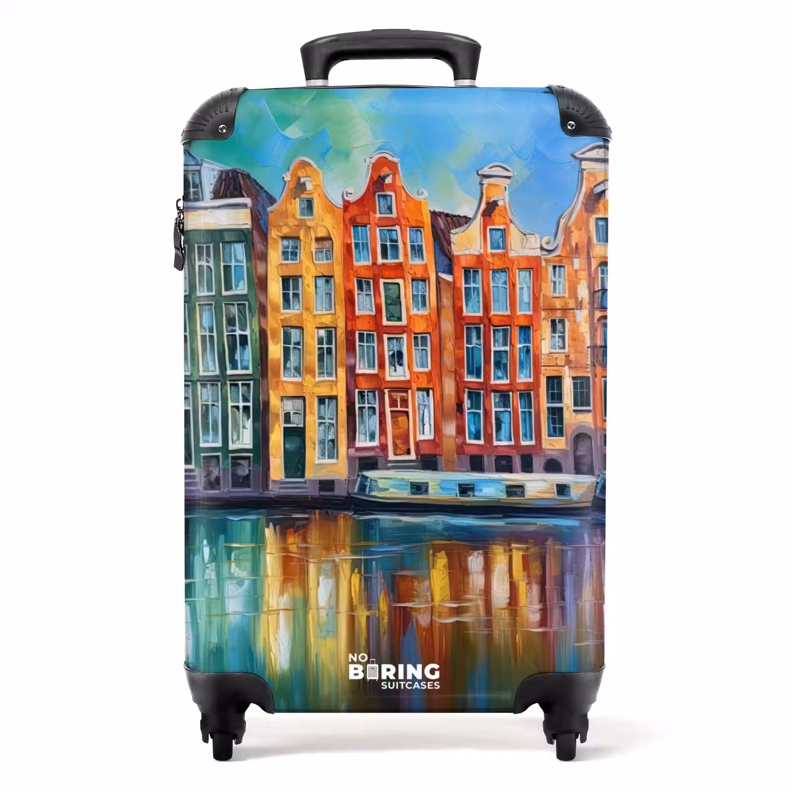Valise - Amsterdam - Peinture à l'huile - Canal - Peinture - Art — 1