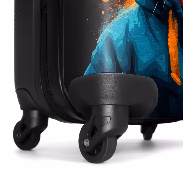Valise - Chat graffiti avec gilet bleu — 6