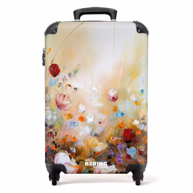 Valise - Couleurs à l'huile - Fleurs - Coloré - Nature — 1