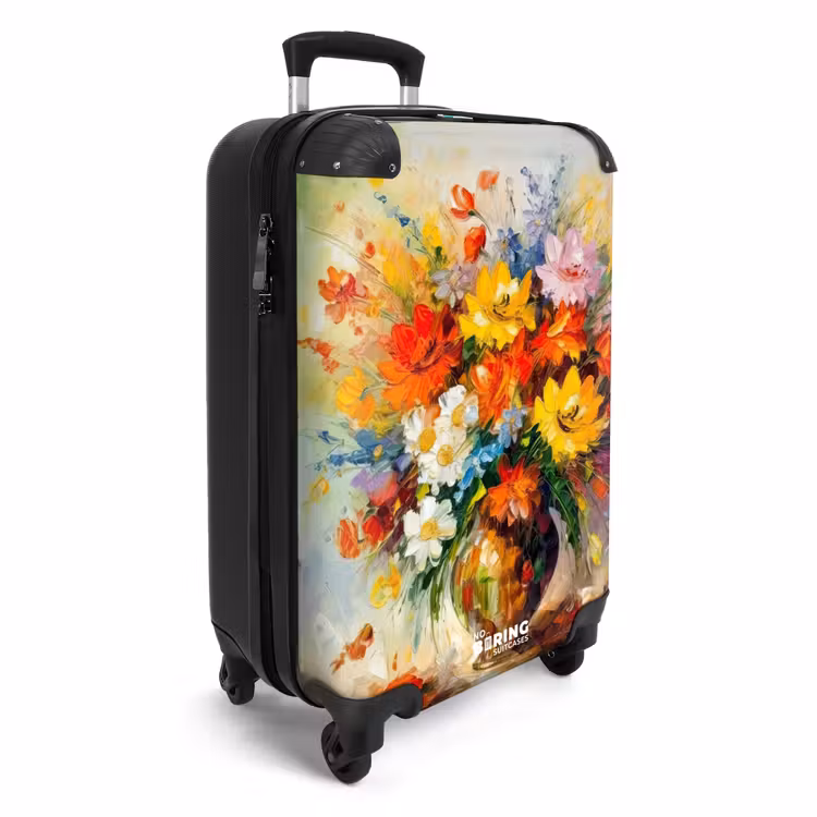 Valise - Fleurs - Colorées - Peinture à l'huile - Pot de fleurs — 2
