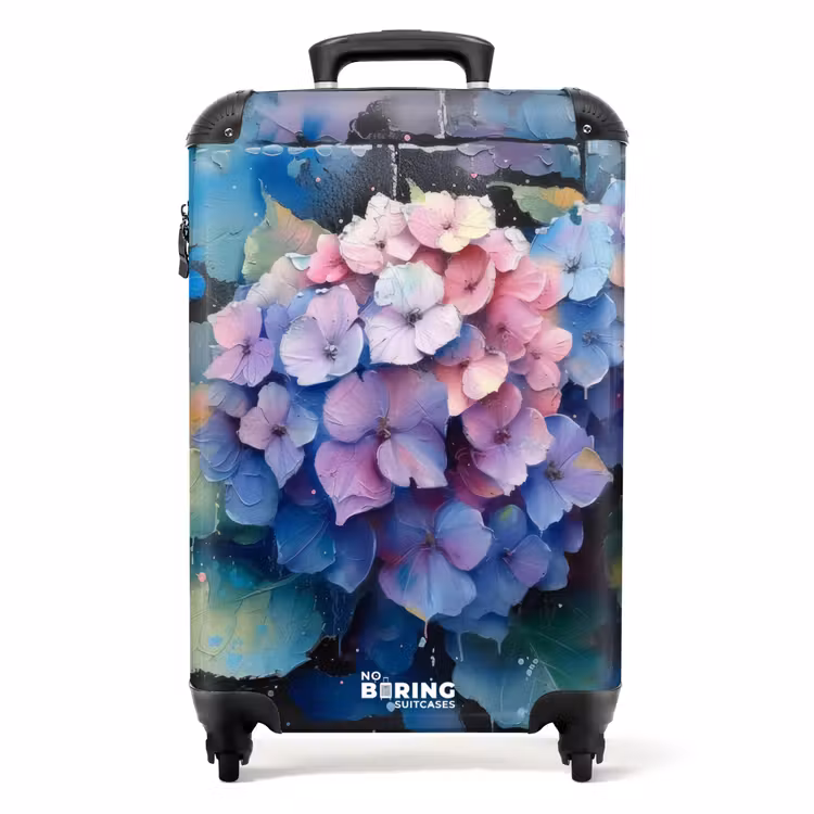 Valise - Fleurs d'hortensia en style graffiti — 1