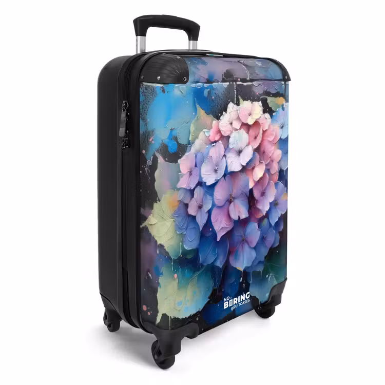Valise - Fleurs d'hortensia en style graffiti — 2